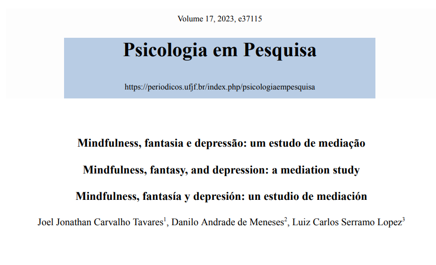 Mindfulness, fantasia e depressão: um estudo de mediação